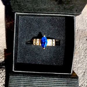 14K Gold Over Sterling Silver Ring in Size 8